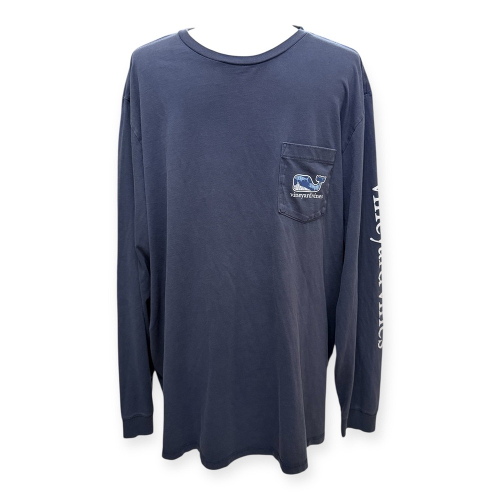Vineyard Vines Men's Navy Long Sleeve Shirt‎